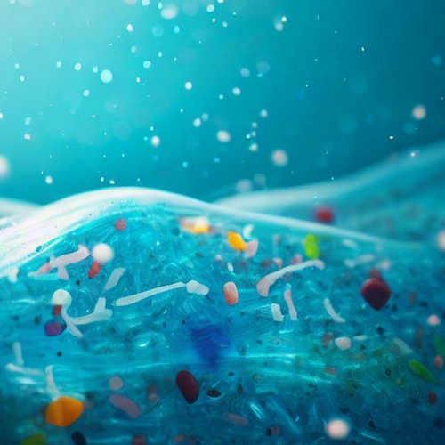 Micro plastics in the ocean by snoozel green
