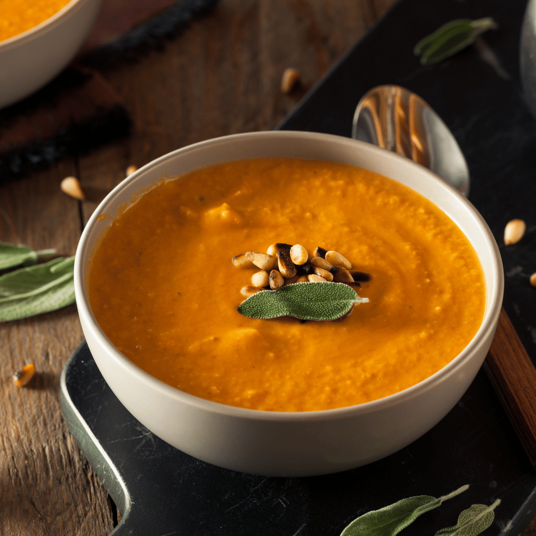 Winter Warming Soup - Creamy Carrot, Ginger & Miso